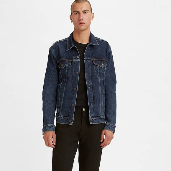 NWT Levi's Men's Trucker Jacket In Colusa Medium Wash Denim‎ Size X-Large